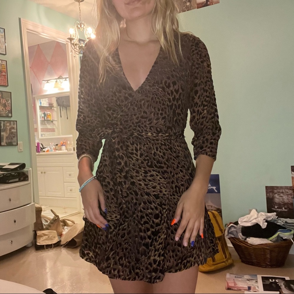 Cheetah print dress